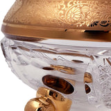 Tripod Bowl Hand Cut Crystal 24K Gold 13 cm