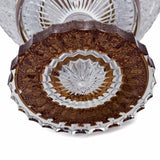 U Centerpiece Hand Cut Crystal 24K Gold 25.5 Cm