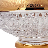 U Dynko Centerpiece Hand Cut Crystal 24K Gold 20.5 Cm