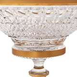 Dynko Centerpiece Hand Cut Crystal 24K Gold 33.5 Cm
