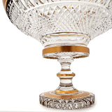 Dynko Centerpiece Hand Cut Crystal 24K Gold 33.5 Cm