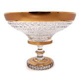 Dynko Centerpiece Hand Cut Crystal 24K Gold 33.5 Cm