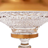 Dynko Centerpiece Hand Cut Crystal 24K Gold 25.5 Cm