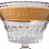 Cipisek Centerpiece Hand Cut Crystal 24K Gold 25.5 Cm
