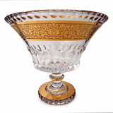 Cipisek Centerpiece Hand Cut Crystal 24K Gold 25.5 Cm