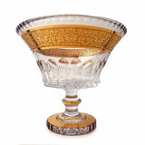 Cipisek Centerpiece Hand Cut Crystal 24K Gold 25.5 Cm