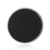 Silver-Plated Black Faux Shagreen Drink Coasters – Set of 6