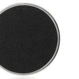 Silver-Plated Black Faux Shagreen Drink Coasters – Set of 6