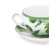 Maiolica Verde Teacup And Tea Saucer