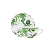 Maiolica Verde Teacup And Tea Saucer