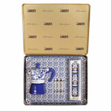 Moka Box Medium + 3 Porcelain Cups & 3 Silver Stir Sticks Bialetti