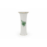 Apponyi Green Vase Hand Painted 24K Gold Accents