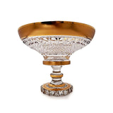 Dynko Centerpiece Hand Cut Crystal 24K Gold 25.5 Cm