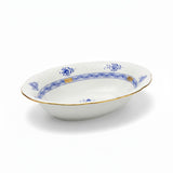 Apponyi Blue Serving Bowl Hand Painted 24K Gold Rim 25 cm