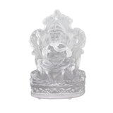 Hand Made Crystal Ganesh Clear Small 12 cm