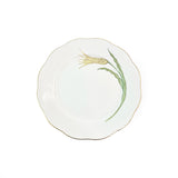 Yellow Tulip Side Plate Hand Painted 24K Gold Rim 19 cm
