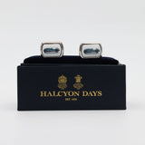 Racing Car Rectangular Palladium Cufflinks