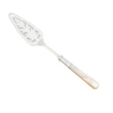 Faux Shell and Silver Cake Server