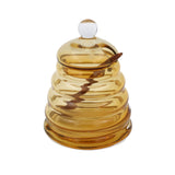 Honeycomb Honey Jar & Spoon