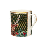 Antler Trellis & Stag Green Mug