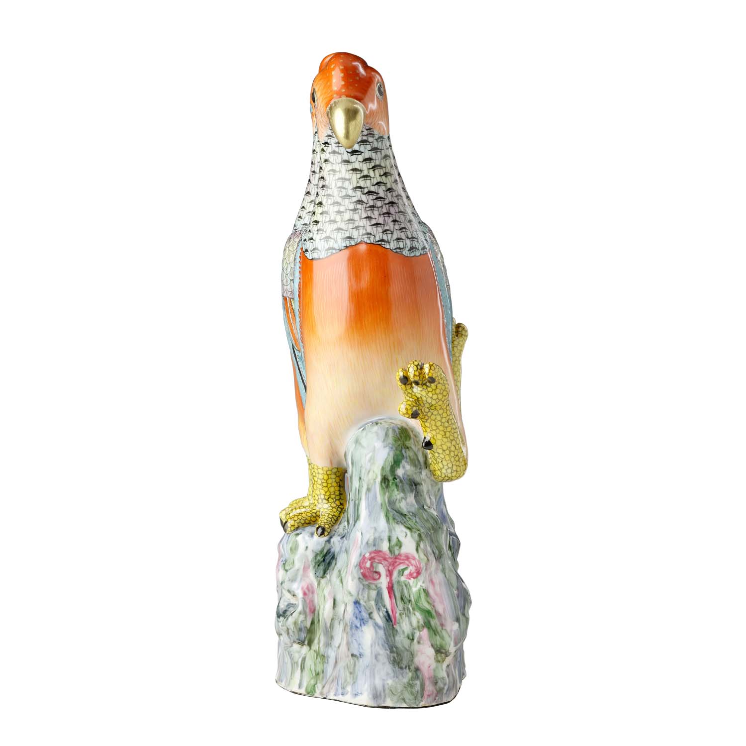 de Gournay parrot figurine, front view