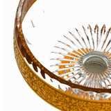 Romantic Comport  Bowl Footed  20.5Cm Gold Finish