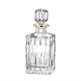 Daisy Line Crystal Whisky Crystal Decanter 800ml with 24K Gold Rim