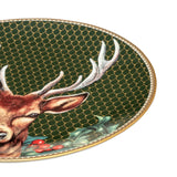 Antler Trellis Green & Stag Side Plate 8"