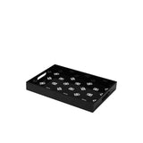 D&G Logo Black and White Wooden Rectangular Tray