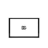 D&G Logo White and Black Wooden Rectangular Tray