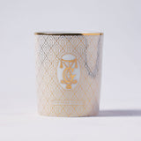 White & Gold Votives - Ginger Lily