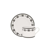 D&G Logo Set of 2 Teacup and Saucer
