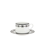 D&G Logo Set of 2 Teacup and Saucer