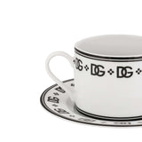 D&G Logo Set of 2 Teacup and Saucer