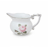 Vienna Rose Grande Creamer Hand Painted Platinum Accents