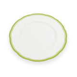 Green Border Audley Dinner Plate - 10”