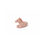 Horse Figurine Hand Painted 24K Gold Accents