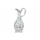 Vienna Rose Grande Jug Hand Painted Platinum Accents 1.1L