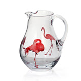 Flamingo Clear Crystal Jug