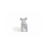 Little Pig Figurine Hand Painted 24K Gold Accents