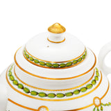 Green Garland Large Tea Pot