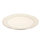 Babos Black And Platinum Serving Plate