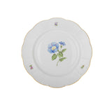 Gustave Morning Glory Dinner Plate Hand Painted 24K Gold Rim 28 cm