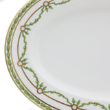 Green Garland Oval Platter 34 cm