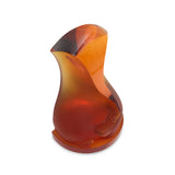 Hand Made Fine Crystal Ganesh - Orange 25 Cm