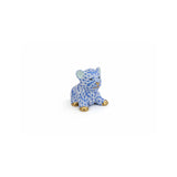 Mini Tiger Figurine Hand Painted 24K Gold Accents