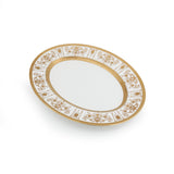 Florette White L/L (W) Oval Dish