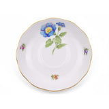 Gustave Morning Glory Tea Saucer Hand Painted 24K Gold Rim 14 cm
