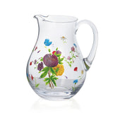 Clear Floral Pitcher