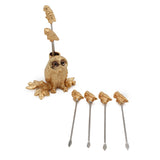 Gold Owl Cocktail Picks